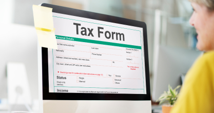 Secure online submission of tax documents on portal